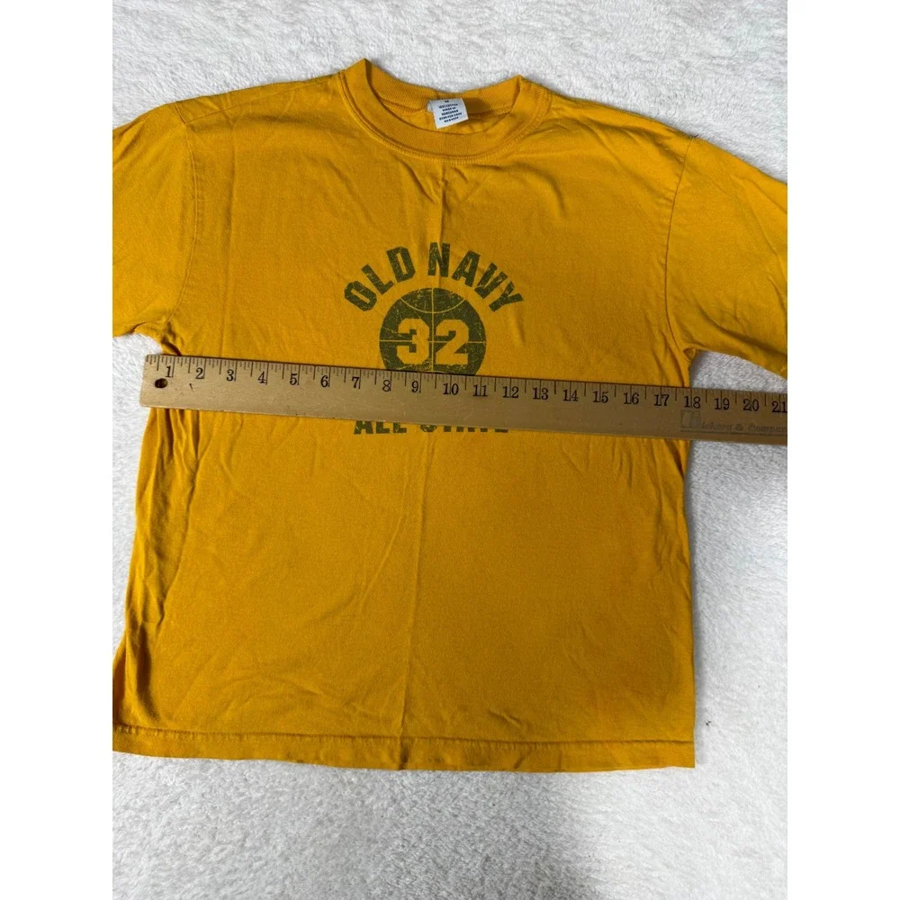 Old Navy‎ Graphic T-Shirt Kids Medium Gold All-State Basketball Varsity Tee